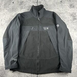 Mountain Hardwear Jacket Men L AirShield Elite Softshell Hiking Windproof Black